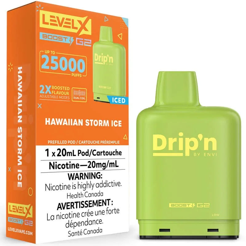 Level X Boost G2 Pod - Drip'n: Hawaiian Storm Ice