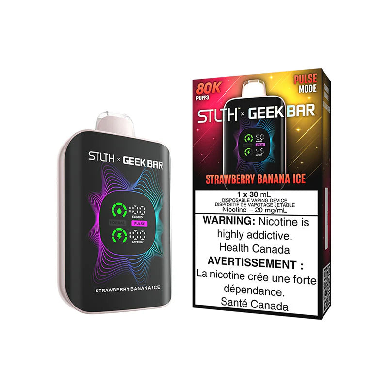STRAWBERRY BANANA ICE - STLTH X GEEK BAR DISPOSABLE