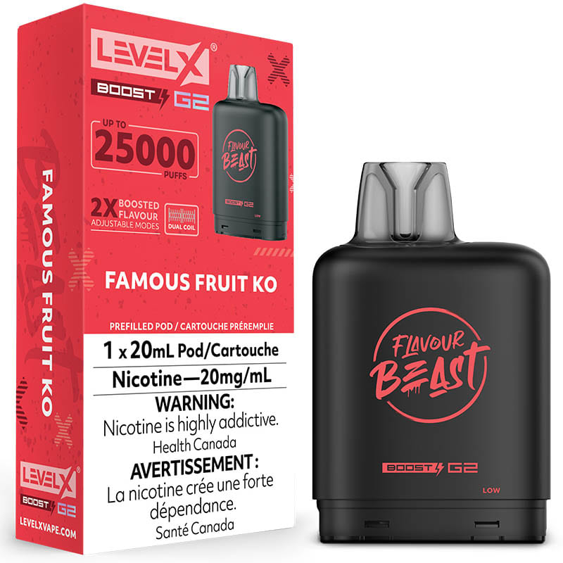 Level X Boost G2 Pod - Flavour Beast: Famous Fruit KO
